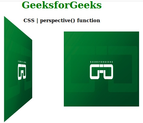 CSS perspective() function
