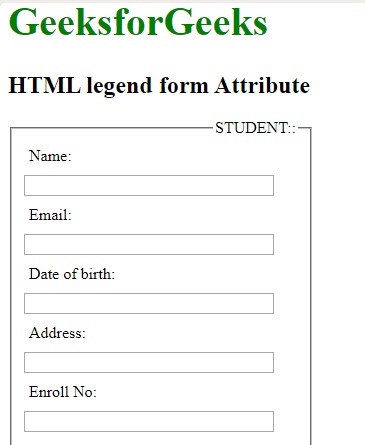 Html Legend Form属性用法及代码示例 纯净天空