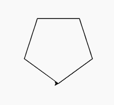 Draw regular pentagon 