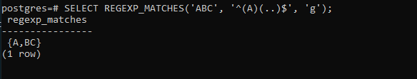 postgresql-regexp-matches