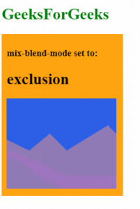 mix-blend-mode:exclusion