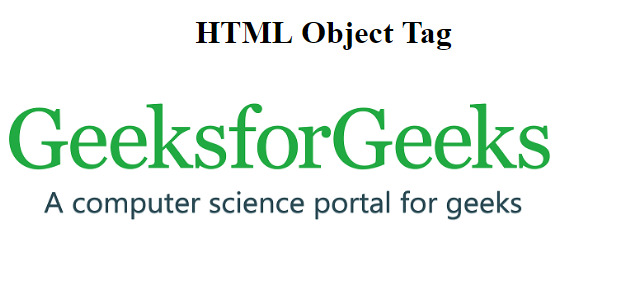 html object tag