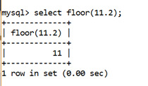 MySQL Math FLOOR() Function