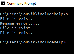 rename() example in C language