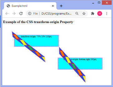 CSS transform-origin property