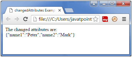 BackboneJS ChangedAttributes Model