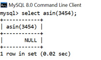 MySQL Math ASIN() Function