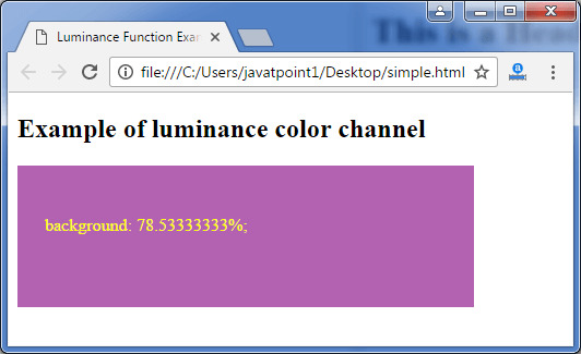 Less luminance-function3