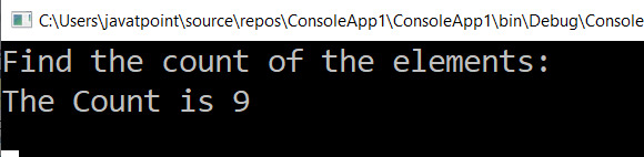 LINQ Count() function