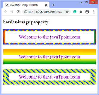 CSS border-image property