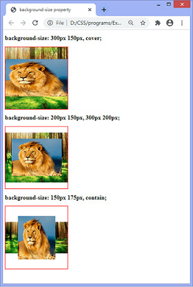 CSS background-size property