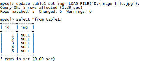 MySQL String LOAD_FILE() Function