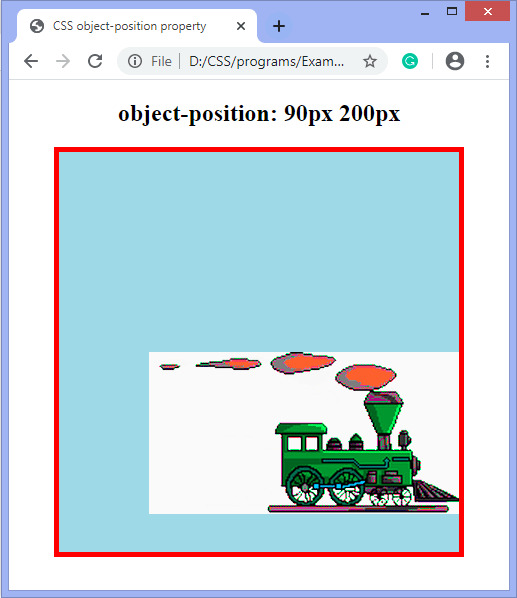 CSS object-position property