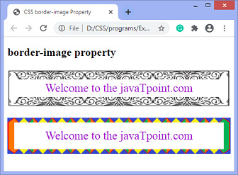CSS border-image property