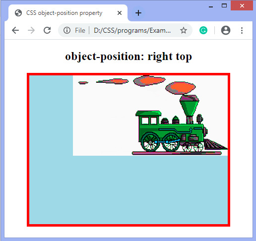 CSS object-position property