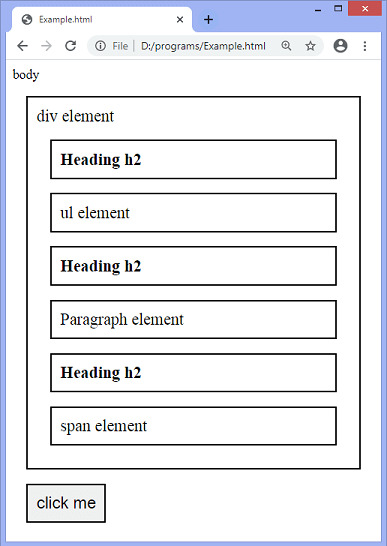 jQuery next() method