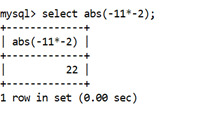 MySQL Math ABS() Function