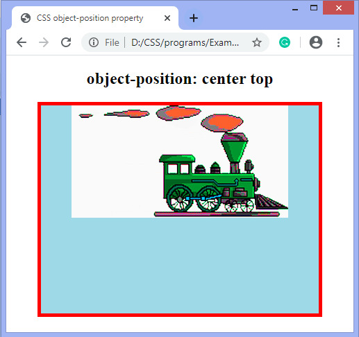 CSS object-position property