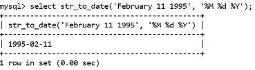 MySQL Datetime str_to_date() Function