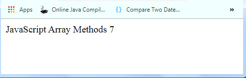 JavaScript Array of() Method