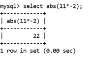 MySQL Math ABS() Function