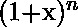 $(1+x)^n$