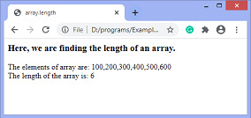 JavaScript array.length property