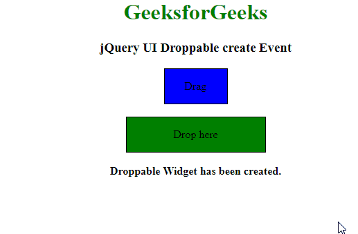 jQuery UI Droppable create Event