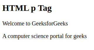 html-p-tag
