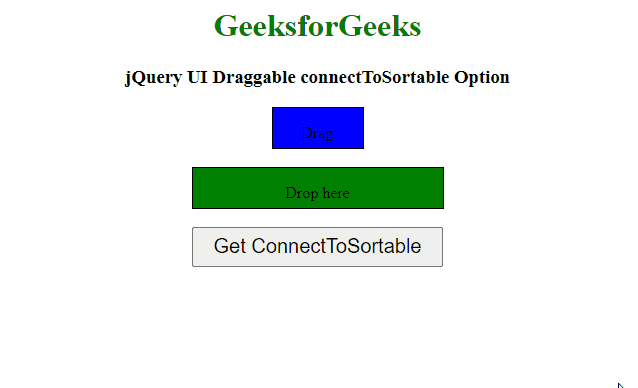 jQuery UI Draggable connectToSortable Option
