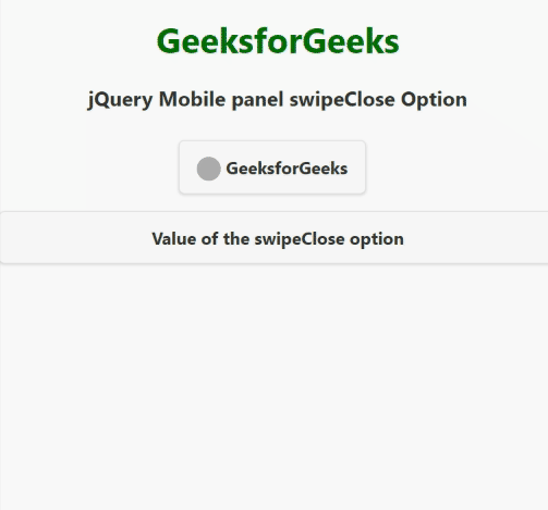 jQuery Mobile panel swipeClose Option